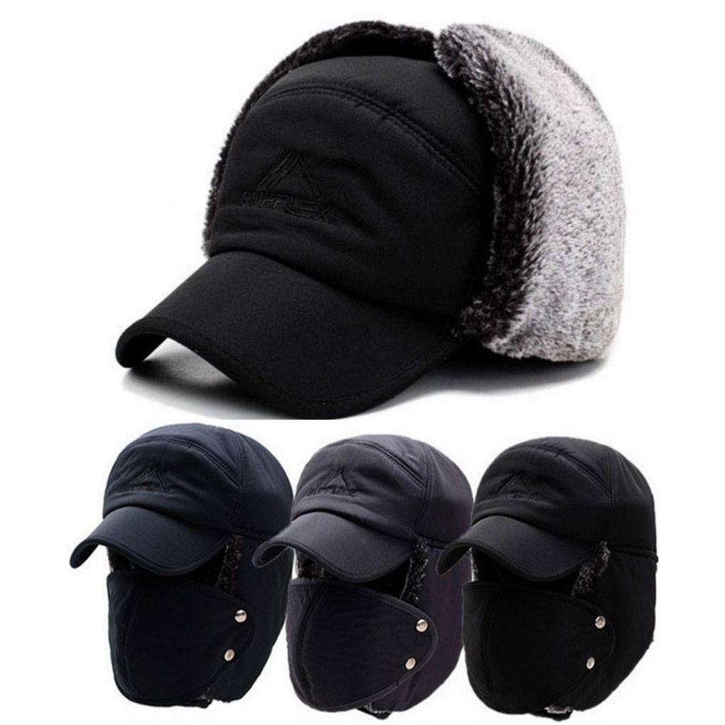 Winter Mask, Fur Hat, Earflap Hat, Aviation Military Hat