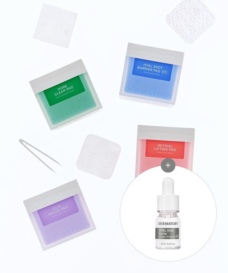 [2 Pack] Choose 2 Pads (Cica/Hyal Shot) [Free Gift] 12ml Cream Ampoule Pore ​​Clear Pad (23AD)