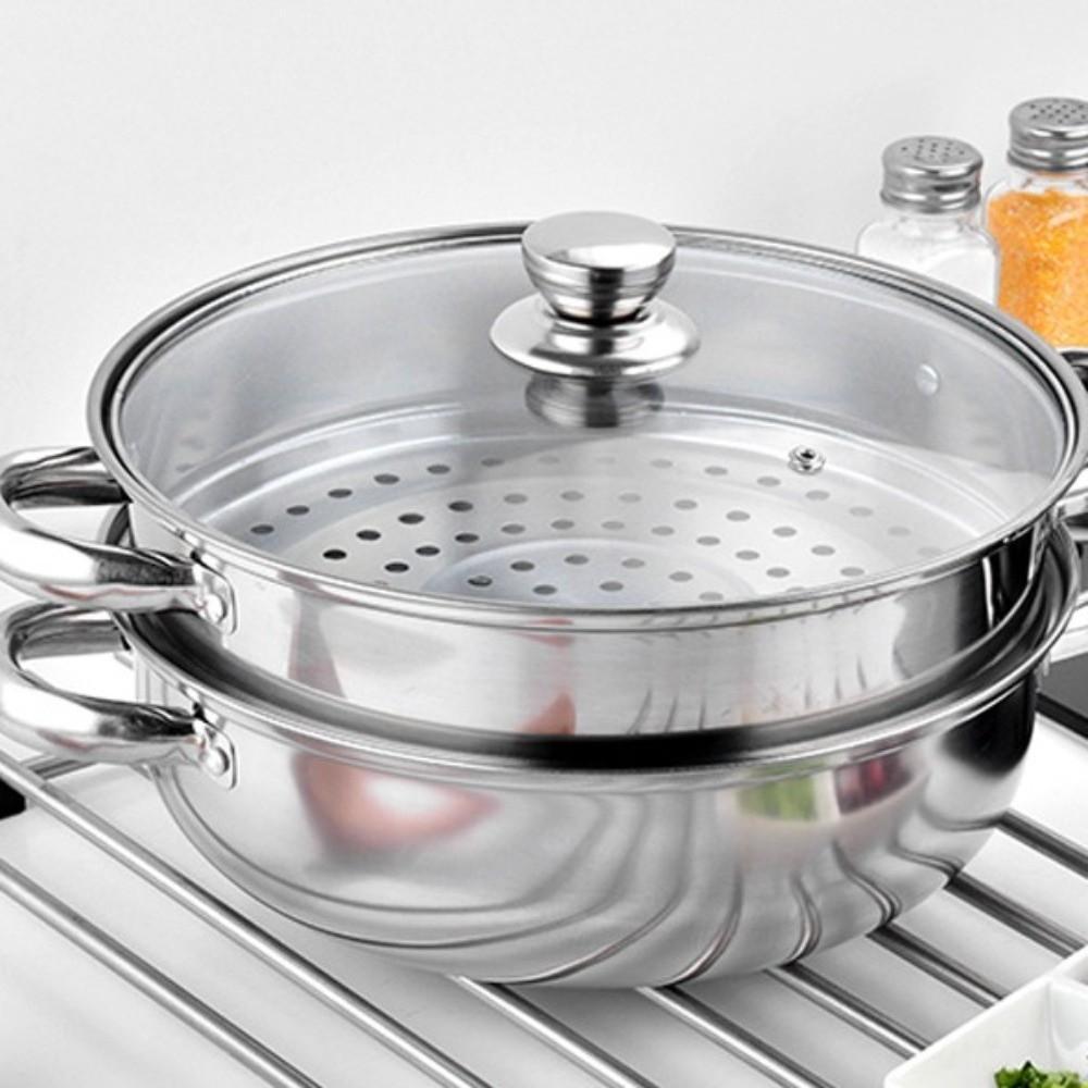 Stainless Steel Stainless Steel Steamer Fish/Soup/Hot Pot Double Boilers Steaming Cookware  Stews