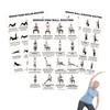 3Pcs Tai Chi Workout Posters Seated Exercise Chart with 16 Gentle Chair Yoga Movements Tai Chi Instructions for Beginners Seniors