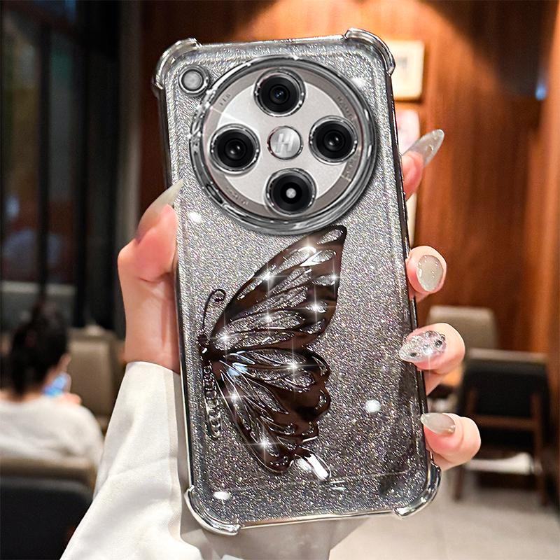 

Лазерный чехол-накладка с блестками и покрытием бабочка для Vivo X200 mini X200S X100 X100S Pro Ultra Coque Противоударный силиконовый чехол vivo X100