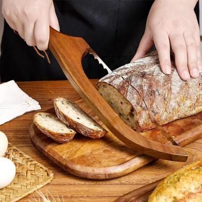 Bread Saw Bread Cutter with Curved Head Manual Bread Slicer for Precise Sourdough Slicing Kitchen Baking Tool