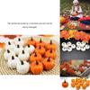 12pcs Artificial Mini Foam Pumpkin Simulation Props Perfect For Halloween Party Decoration