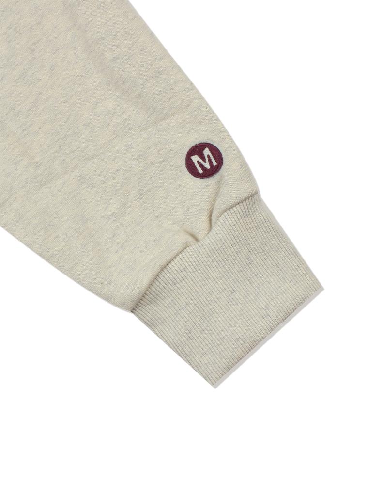 LA MAISON STUDIO [Fleece Lined] Women'S Crop Le Liss Foamed Embossed Embroidery Sweatshirt Violet (Fcb4Ts360W)