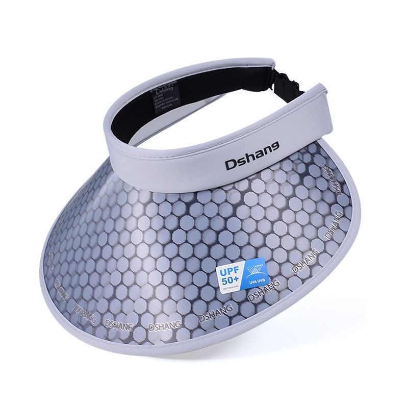 

8466 Summer Outdoor Sun Hat Female with Fan Big Brim Rechargeable Topless Hat Easiest for Match Sun Protection Sun Hat Light panel-light gray