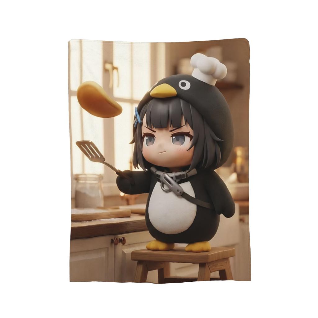 Gugu Gaga Penguin Blanket Cute Flannel Throw Blankets Airplane Travel Portable Soft Warm Bedspread