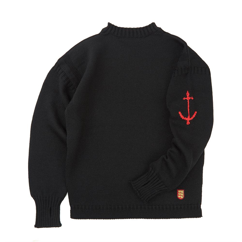 Geonjiulleunseu Fisherman Whole Garment Sweater - Black