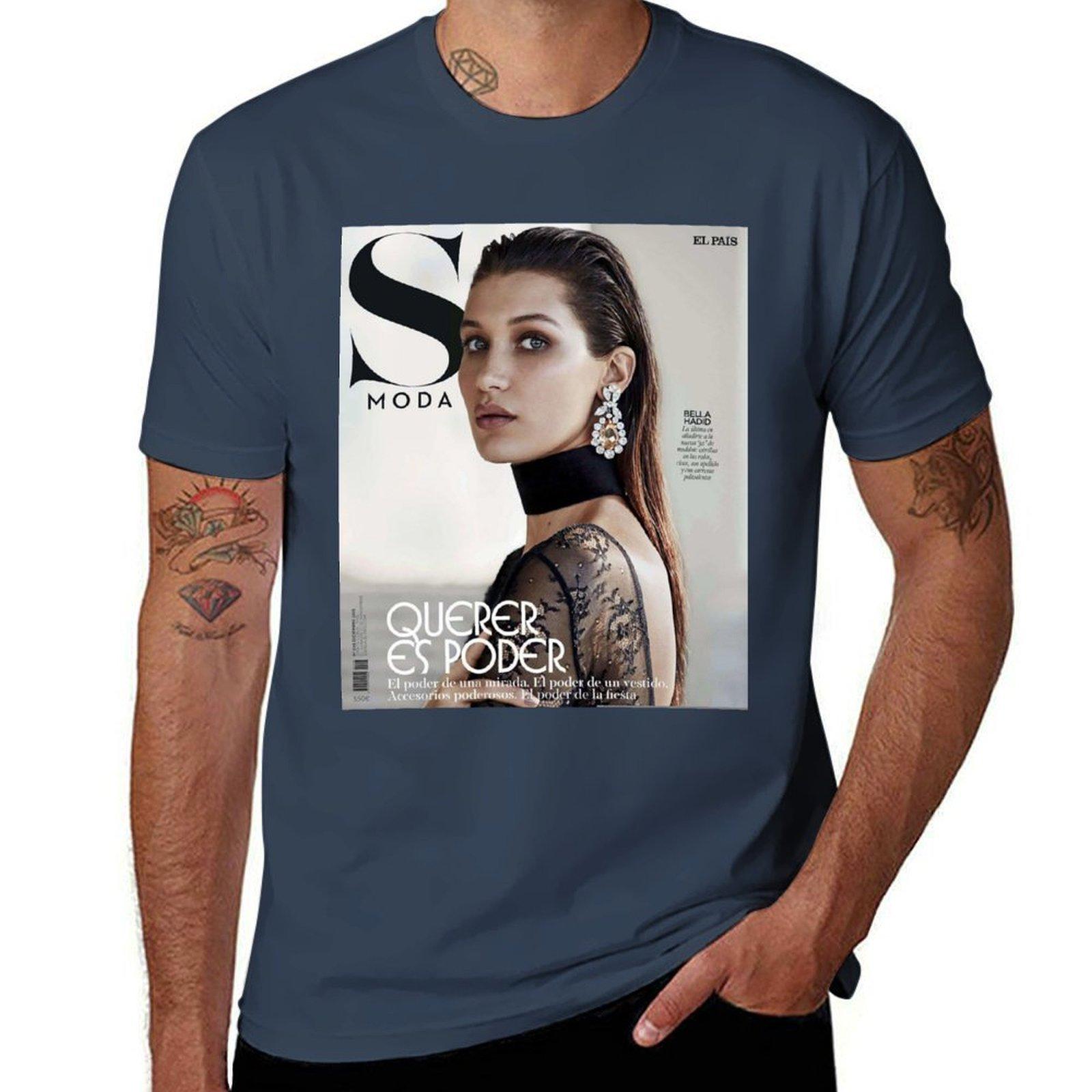 Bella Hadid S Moda Cover Tshirt Plus Size Quick Dry Sports Tee S