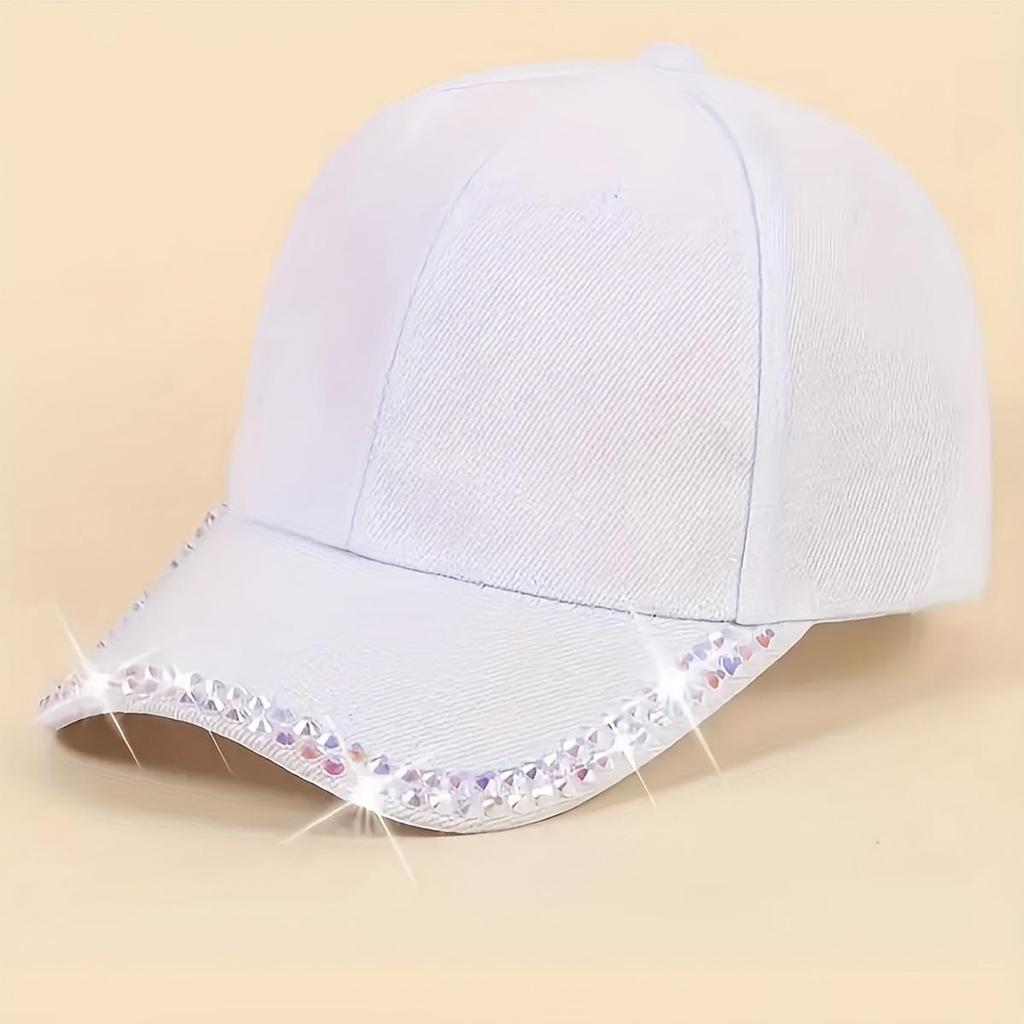 Women's Rhinestone Lightweight Baseball Cap - Single Pack