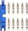 10 Bicycle French Valve Cores + 1 Valve Core Removal Tool (for Bicycle Repair and Replacement)