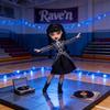 Wednesday Addams 9 Zoll PVC-Puppe mit Schuluniform und dunklem Stil Dekor