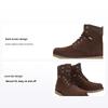Bottes d'extérieur confortables et légères mi-mollet pour hommes marron foncé A5Y2H