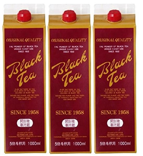 

GS black tea 1000ml sweetened 3 bottles