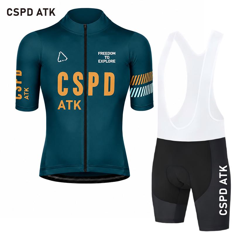Men's Cycling Clothing Summer New Cycling Set Moisture Absorbing Quick Drying Cycling Jersey High Elasticity Bib Shorts