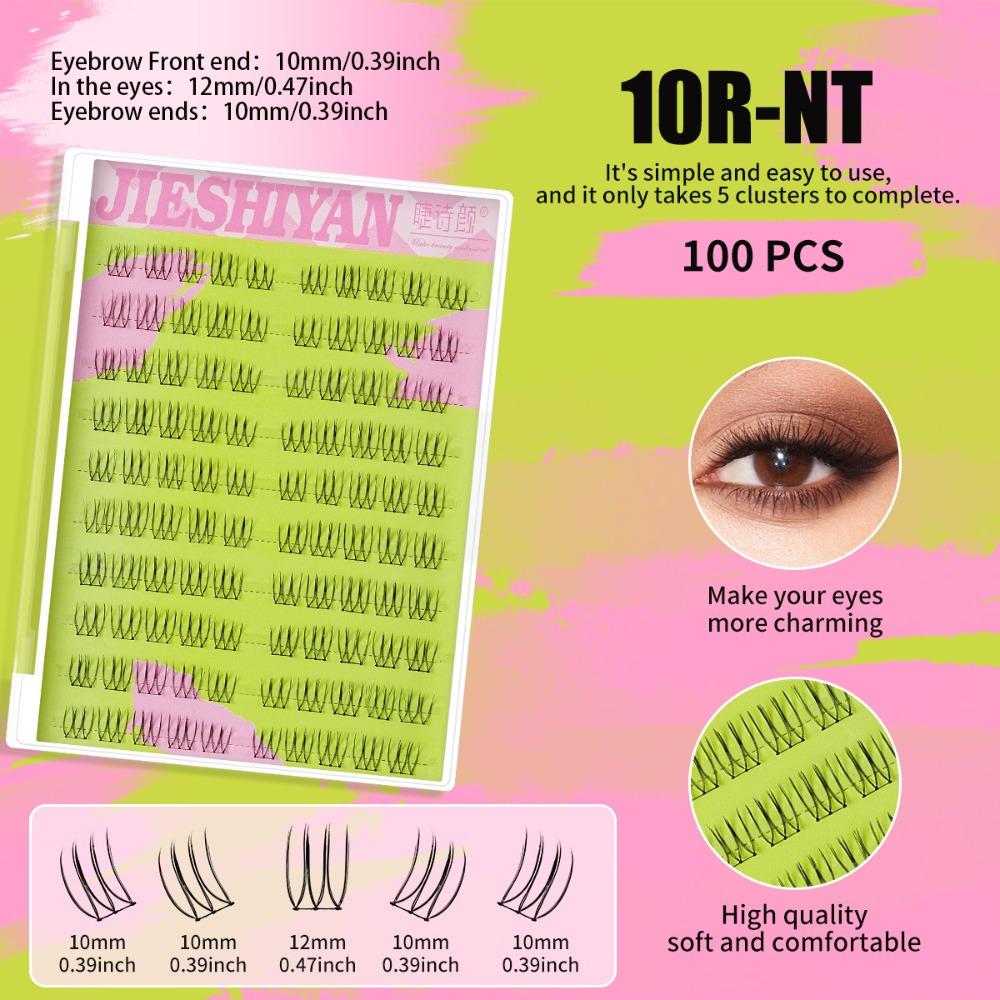 

Natural Lashes Capacity Makeup Eyelash Cluster Soft Fluffy Eyelash Extensions Gifts 10R