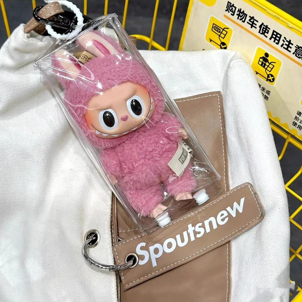 15cm Transparent Pain Pack Pendant Protective Cover Doll Plush Dustproof Bag Hanging Bag