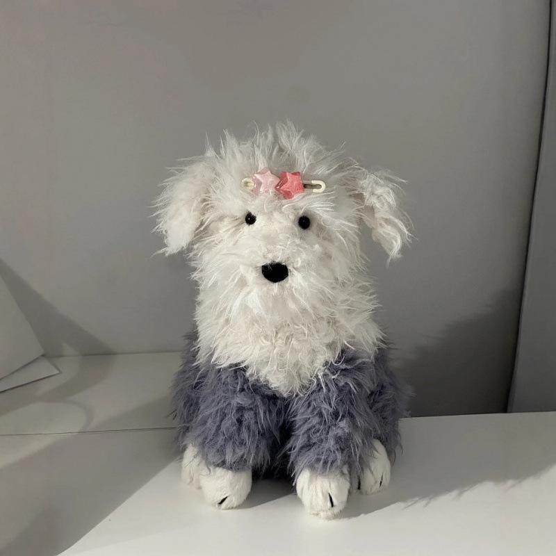 British Jelly Ewart Sheepdog Plush Toy Doll Puppy Doll Children's Soothing Doll Gift