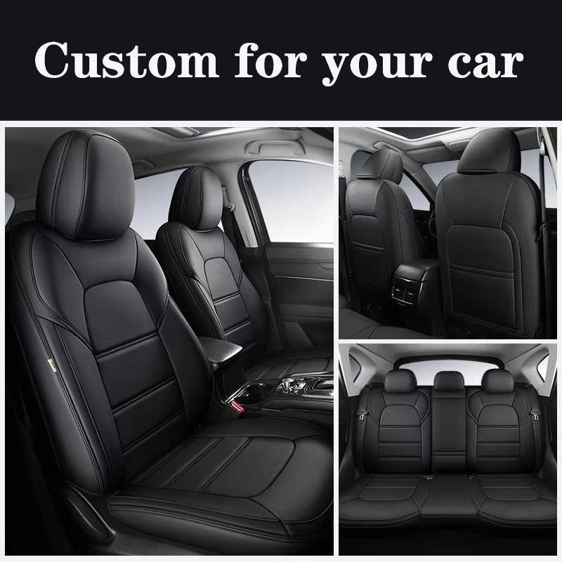 PU Leather Custom Fit Car Seat Covers For Ssangyong Rexton kyron Korando Actyon Sport Rodius Luxury Auto Interior Accessories