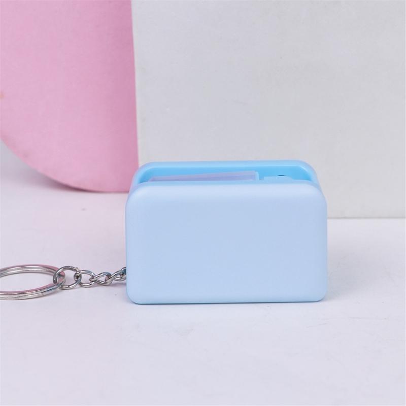 Interactive LED Keyring For Evening Key Finding And Finger Exercise Shatterproof Plastic Construction Keychain