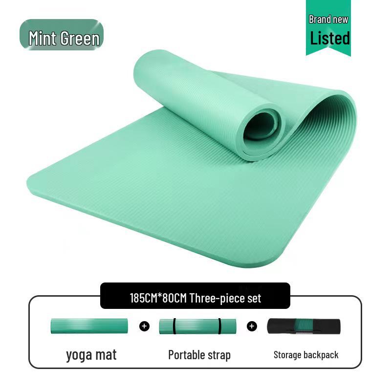 Men's Non-slip Beginner Yoga Mat - Thick, Wide, Long for Home Fitness