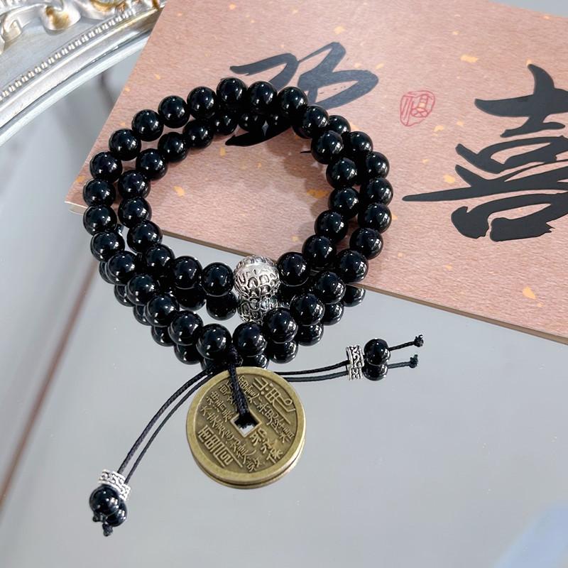 New Chinese Double-layer Mountain Ghost Spending Money Bracelet Women's New Niche Design Sense High Value Beaded Reverse Scale Bracelet