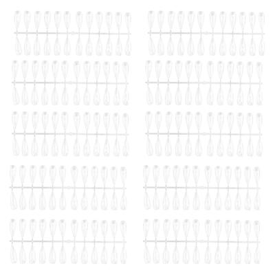 240 Stück Nagel-Musterstäbchen Transparent Nagelkunst Politur Display Tipps Maniküre Zubehör Lang Spitz
