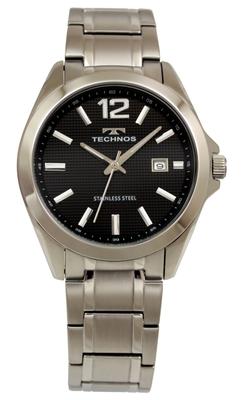 Technos T9C16SB Date Silver Men's Watch,