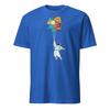 Astronaut Shirt Cosmonaut Holding Planet Moon Balloons T-Shirt Size S-3XL Gift