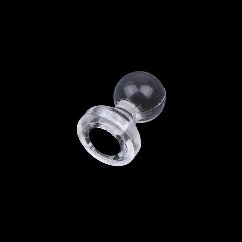 Mini Magnetic Invisible Badge Display Stand High Clear Acrylic Base For Badge Holder Accessories Desktop Storage