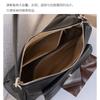 Leather women's bag small square bag new niche design messenger bag temperament commuter shoulder bag