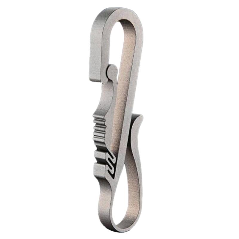 

Titanium Alloy Carabiner Keys Clip Keychain Fast Hang Buckle Key Organizers Holder Climbing Hook Outdoor Tool Durable