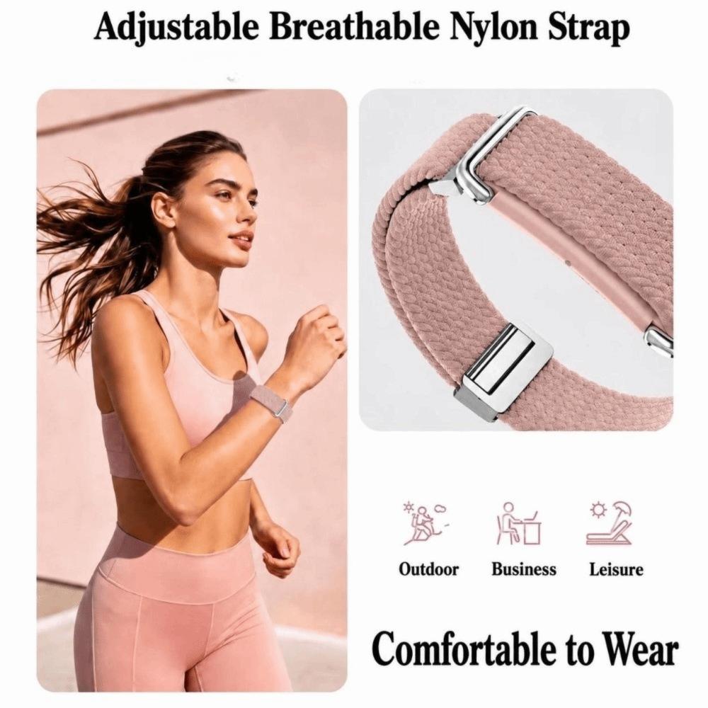 Nylon Fitness Tracker Strap Adjustable Bicep Band for Google Fitbit Air for Men Women