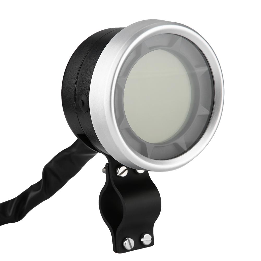 Motorcycle Multifunctional LCD Meter Tachometer Speedometer Odometer Overspeed Warning