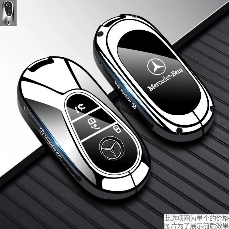 TPU Style Car Key Case Cover Shell Fob For Mercedes Benz C E S Class W206 W223 W214 GLA GLB GLC CLA CLS E300 S450 S580 S500 LL3