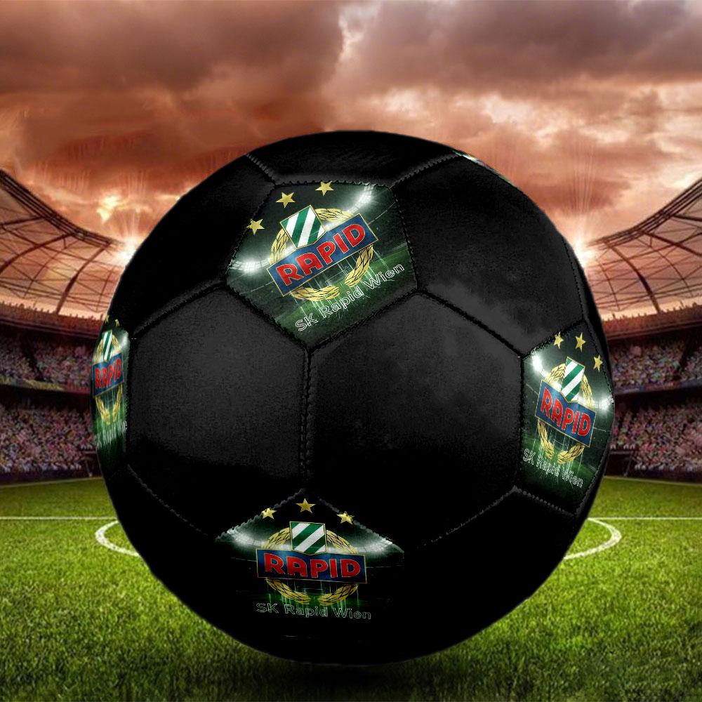 1PC SK Rapid poster size 5 soccer ball PrahaIndoor Soccer Ball Colorful All Ages Machine Stitched PVC Competition Ready Durable High-Bounce