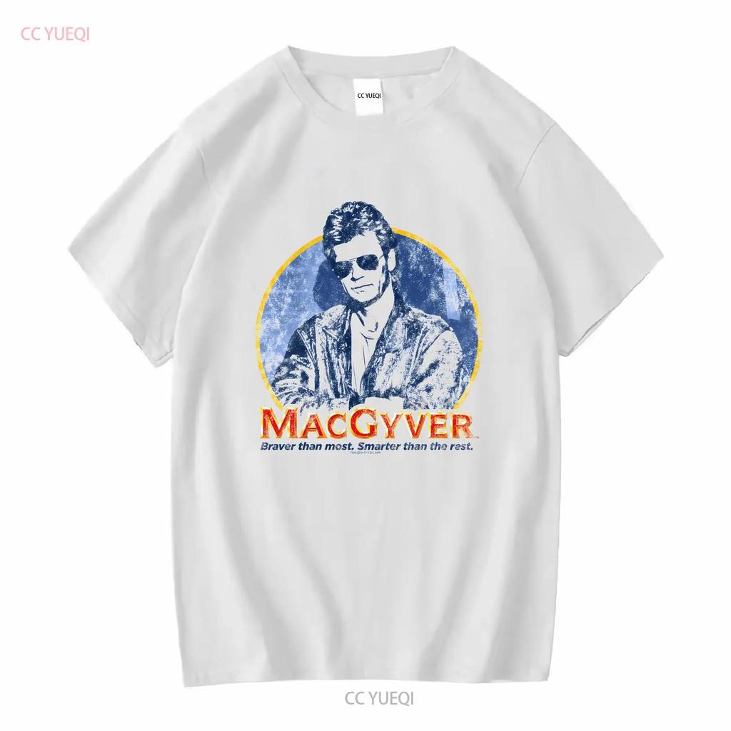 MacGyver Title Licensed Adult T Shirt Vintage Washed Casual Streetwear Slightly Stretched Top For Everyday Wear Fashion