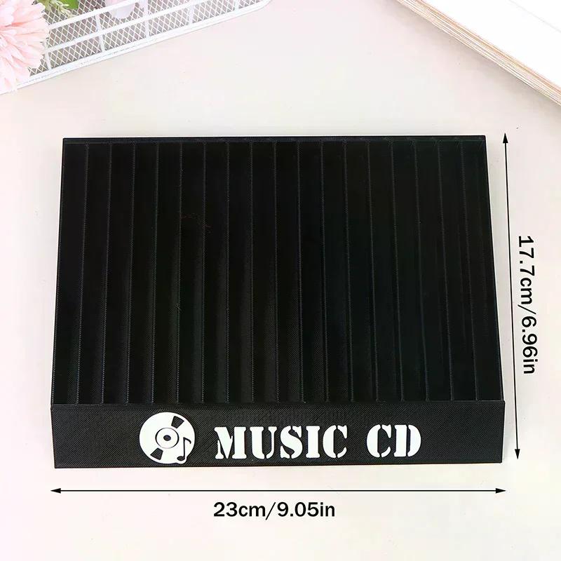 Minimal Style CD Shaped Disc Storage Stand with 18 Compartments