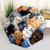 1pc Kittens Automatic Opening/Closing Folding Umbrella with 8 Ribs,Portable Sunshade Umbrella Birthday and Holiday gifts yy251231111