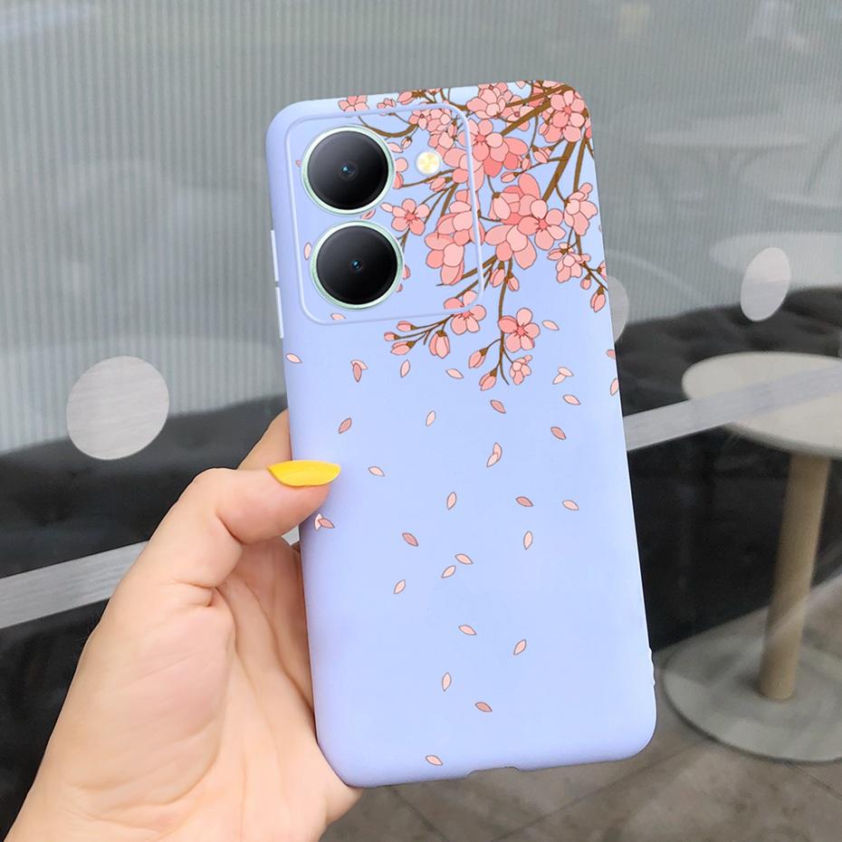 For Vivo Y36 Case 2023 Cute Love-heart Pattern Jelly Silicon Soft Phone Back Cases Cover For VivoY36 Y 36 4G 5G V2247
