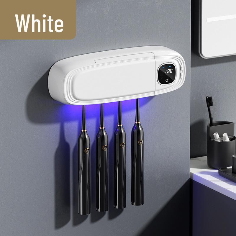 

Smart UV Toothbrush Sterilizer and Holder with Dryer, Punch-Free Installation