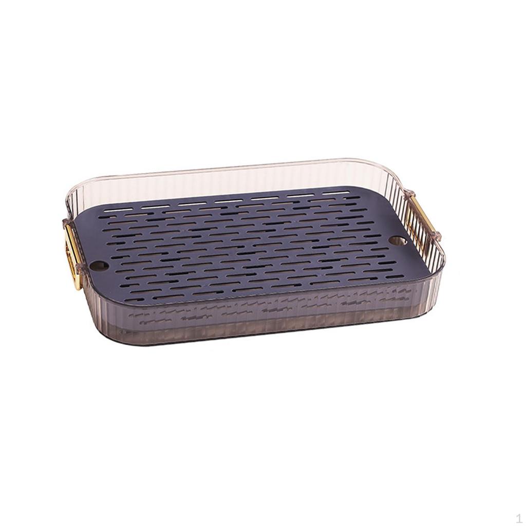 Decorative Serving Tray Drainer Dish Drying Rack Dessert Organizer Snack Candies Plate