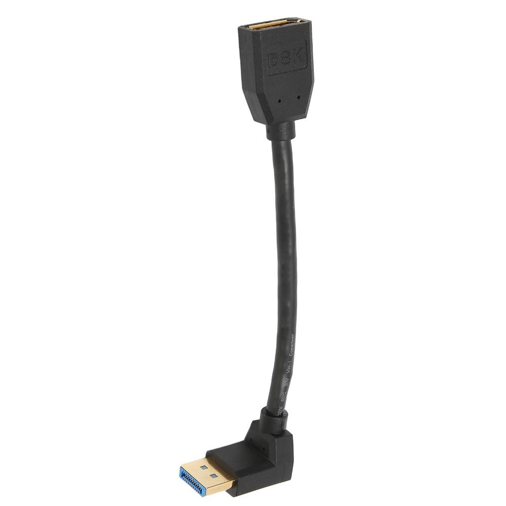 Up Angle Displayport Extension Cable 90 Degree Angle Right Angle Displayport  PC Connection