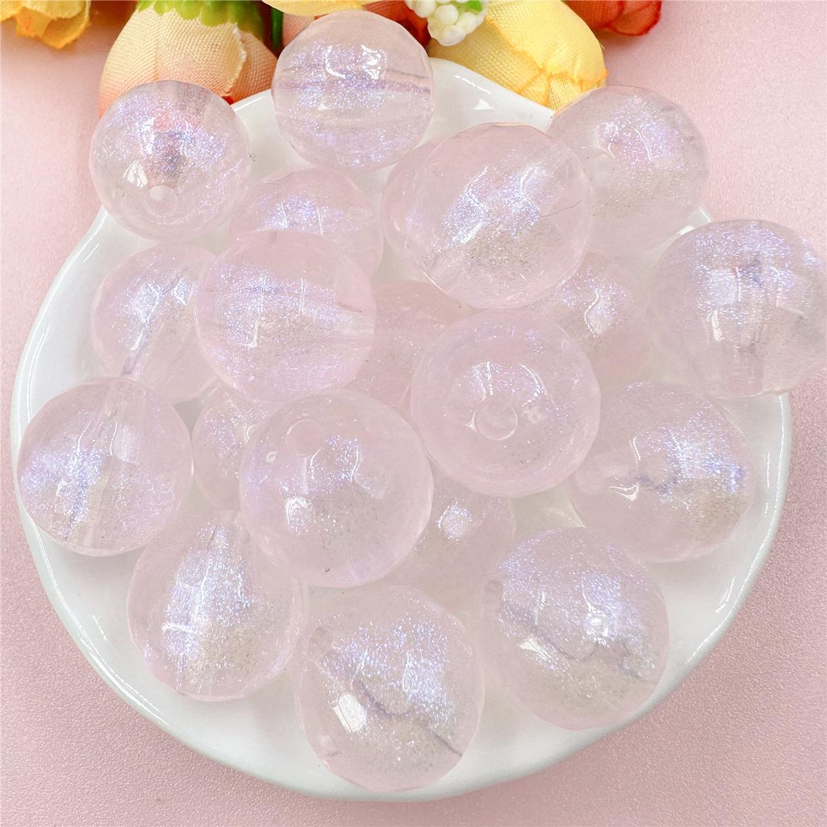 

Hanmade Loose Beads Jewelry For Bracelet Earring Making Fine Sparkling Acrylic 20pcs Fluorescent 15.7mm DIY Jewelry Accessories Beaded Materials розовый