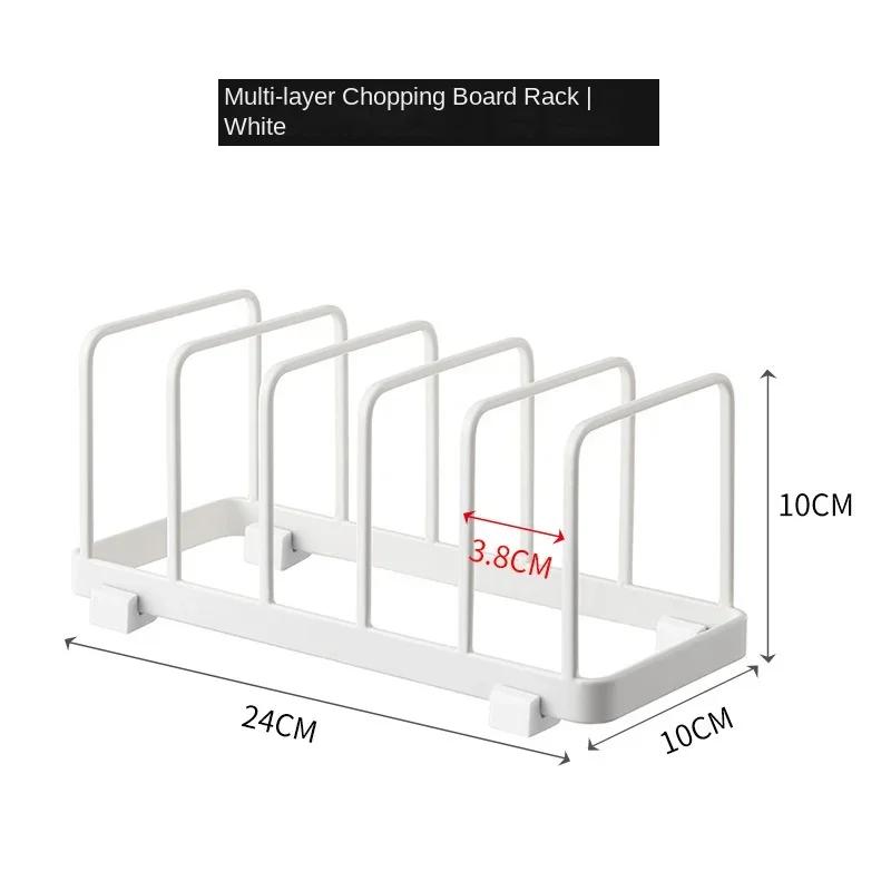

Stainless Steel Faucet Rack Kitchen Storage Pot And Pan Rack Chopping Board Organiser Stand Rack Holder For Kitchen белый