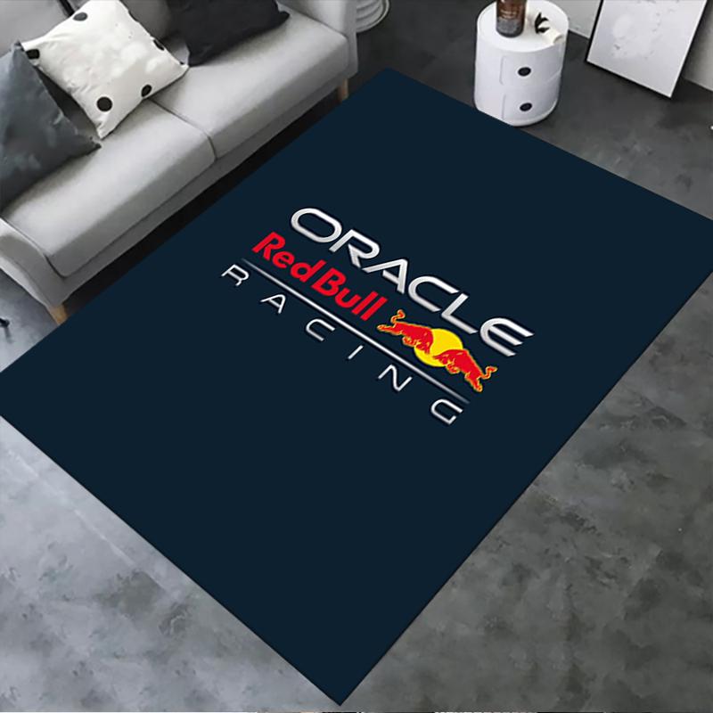 Tappeto Oracle Red Bull Racing per Soggiorno Camera da Letto Casa Decorazione Divano, Tappetino Antiscivolo per Giochi Bambini