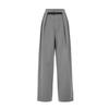VEROMODA Women's High-Waisted Straight-Leg Suit Pants with Detachable Belt