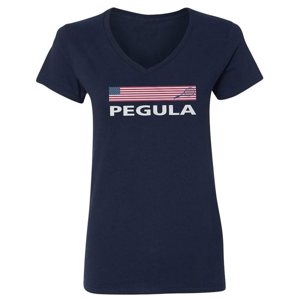 Pegula Supporter Tribute Usa Tennis Fans Gift Ladies039 V-Neck Tshirt