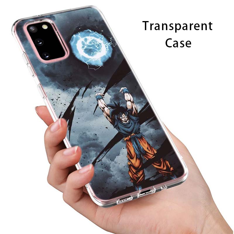 Dragonball Z Saiyajin Transparente Silikonhülle für Samsung Galaxy S22 Pro S21 S20 FE Ultra S10 S10E Lite S9 Plus Handyhülle