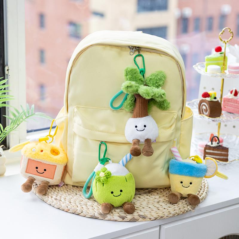Kawaii Koralle Kokosnuss Zitrone Plüschtier Stoffpuppe Schlafzimmer Dekoration Geburtstagsgeschenke
