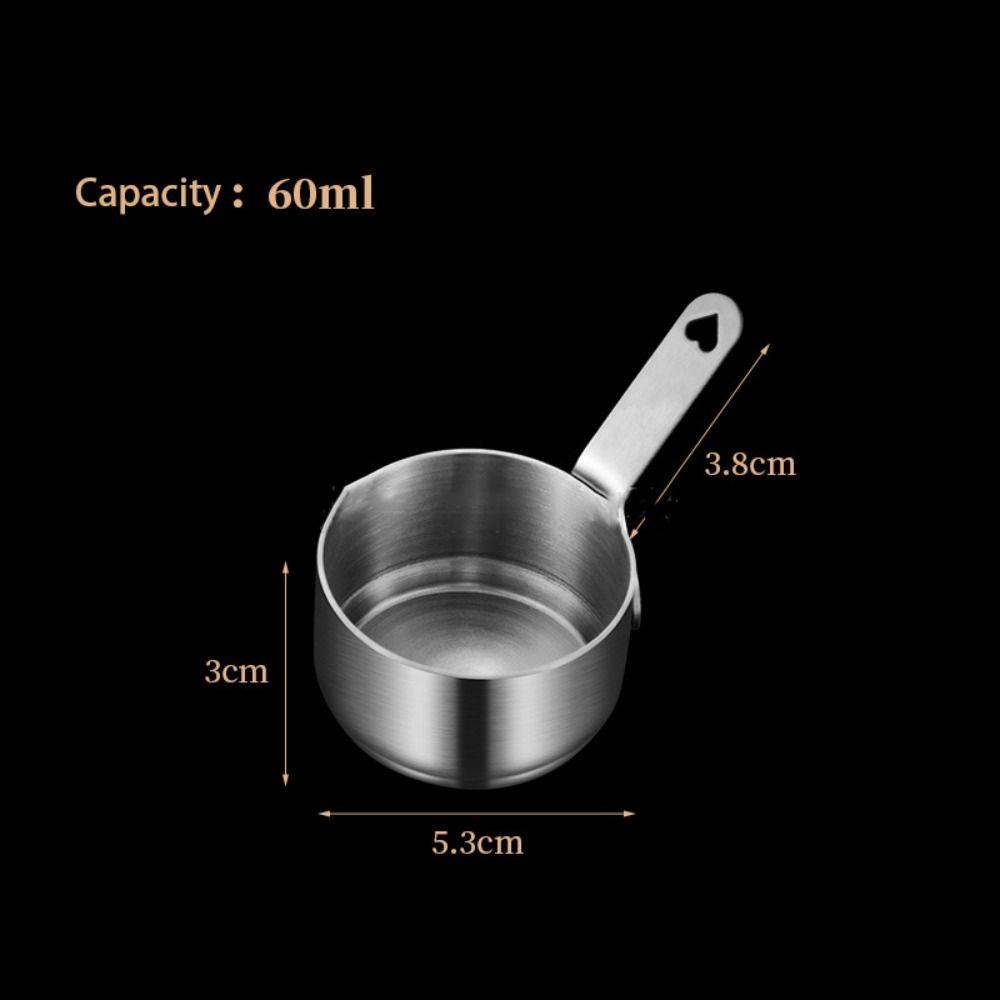 With Handle Mini Sauce Pan Non Stick Milk Pot Kitchen Cooking Sauce Dipping Bowl 5.3x3cm